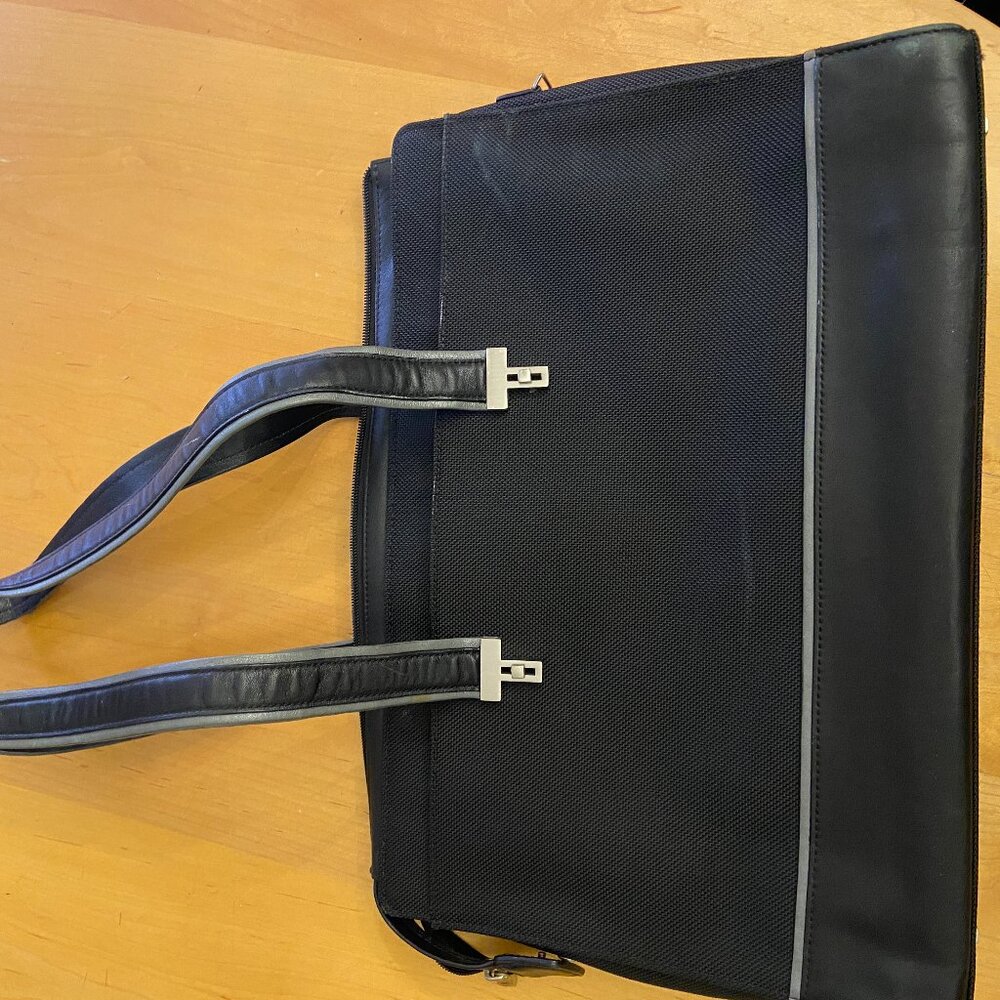 Tumi Elements Ballistic Nylon with Leather Trim Shoulder Bag